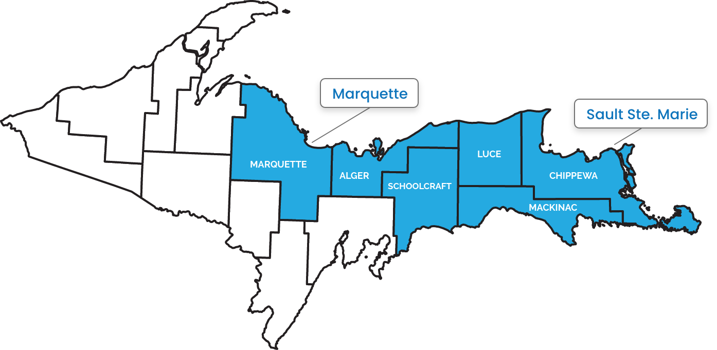 Nursing care coverage in the Upper Peninsula of MI
